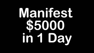 Podcast Manifest 5000 in 1 Day [upl. by Akahs287]