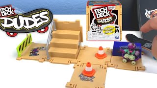 NEW Tech Deck Dudes Mini Skateboard Park From Crate to Skate [upl. by Gabi]