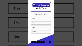 Analogy Quiz 3  Verbal Reasoning reasoning [upl. by Liatrice]