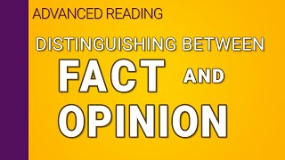 Distinguishing fact from opinion [upl. by Jervis]