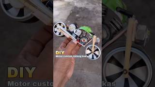 Diy kreatif motor moge custom kaleng bekas bertenaga diy creative toys mainan motor dinamo [upl. by Hound]