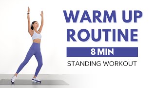 8 MIN BEST WARM UP EXERCISES BEFORE WORKOUTS [upl. by Orlena152]