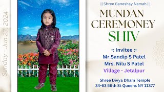 🔴LIVE  SHIV  MUNDAN CEREMONY  DATE 06232024 [upl. by Kailey]