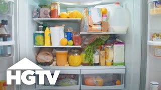 Easy Does It Refrigerator Storage Hacks  HGTV [upl. by Htiffirg]