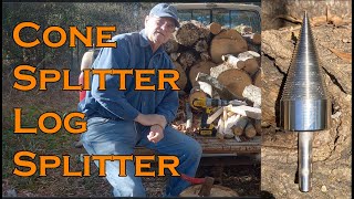 Cone Splitter Wood Kindling Log Auger for a Drill Review [upl. by Namialus]