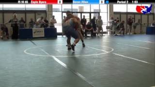 Cayle Byers vs Deron Winn at 2013 Las VegasASICS US Open [upl. by Odnomyar]