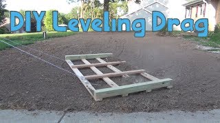 DIY Lawn Drag to Level the Lawn [upl. by Kcirrek]