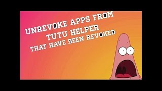 FIX CRASHESREVOKES OF APPS DOWNLOADED FROM TUTUAPP [upl. by Lainahtan]