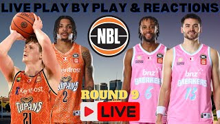 Cairns Taipans vs New Zealand Breakers I NBA Live I Play By Play amp Fan Reactions [upl. by Burra]