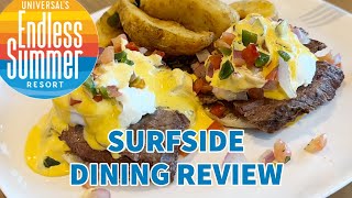 Endless Summer Surfside COMPLETE Dining Review Beach Break Cafe  Universal Orlando Resort [upl. by Alakim]