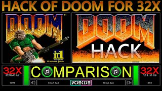 Hack Doom 32X Resurrection Sega 32X vs Sega 32X Side by Side Comparison  VCDECIDE [upl. by Ormond]