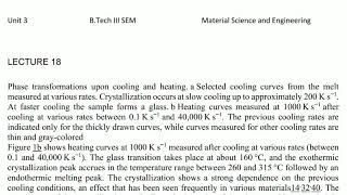 3ME406L18 Austenite to pearlite transformation Unit3 By Shekhar Kaushik [upl. by Roxana785]