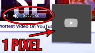 What Is The Smallest amp Shortest YouTube Video [upl. by Ahsiekram]