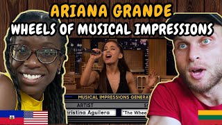 REACTION TO Ariana Grande  Wheel of Musical Impressions  FIRST TIME WATCHING [upl. by Alisander]