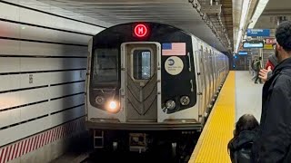 EXCLUSIVE MTA NYCT 96th Street Bound R160 M Train at 86th Street [upl. by Dranoc]