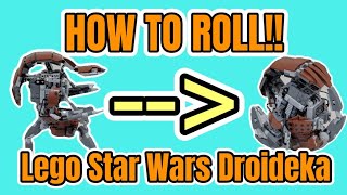 Lego Star Wars Droideka 75381  Rolling Tutorial  How to Roll Up [upl. by Ained]