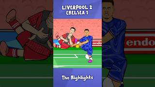 Liverpool vs Chelsea in 40 seconds⏱️ liverpool chelsea football [upl. by Lebasi]