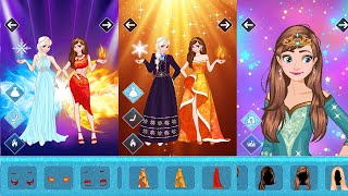 Icy or Fire Play with Sevelina in super fashion frozenland dress up game [upl. by Ycats]