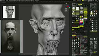 zbrushing grotesque creature from pinterest [upl. by Oicaroh132]