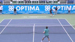 Tennis  ATP Champions Tour Fabrice Santoro gets off to winning start at Optima Open [upl. by Griz]