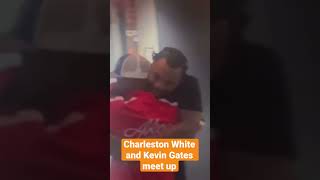 Charleston White and Kevin Gates embrace each other [upl. by Mord]