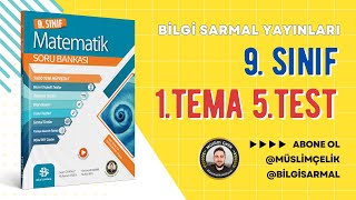 Bilgi Sarmal 9 Sınıf Matematik  1 Tema 5 Test [upl. by Noirred]