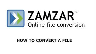 How to convert a file with Zamzar [upl. by Flagler380]