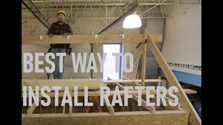 How to Install a Ridge Board amp Rafters  Roof Framing Part 4 [upl. by Enisaj]