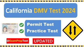 CA DMV Permit Practice Test 2024  20 Hardest Questions Part 4 [upl. by Walter]