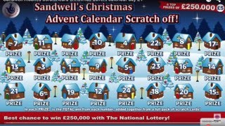 Sandwell mobiles Scratchcard christmas advent calendar day 14 [upl. by Daren]