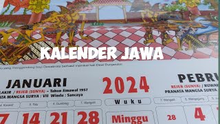 KALENDER quot JAWA quot TAHUN 2024 Lengkap Hari Baik dan Hari Tidak Baik [upl. by Malvia]