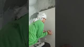 walling tiles installation shortsvideo viral tilingwork [upl. by Towne601]