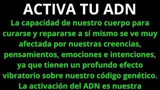 SANACION MENTAL FÍSICA Y ESPIRITUAL SANACION Y ACTIVACIÓN DE NUESTRO ADN RECUERDA QUIEN ERES [upl. by Nanreh]