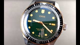 Oris Divers SixtyFive Dive Watch 01 733 7707 435707 4 20 18 Oris Watch Review [upl. by Llerehs]