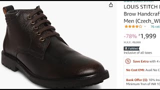 Louis Stitch Mens High Ankle Boots First vlog viral trend [upl. by Friede]