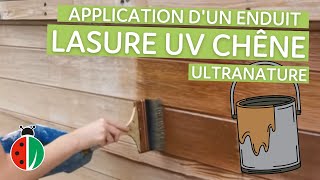 Lasure UV chêne ULTRANATURE  démonstration dapplication [upl. by Latrina]