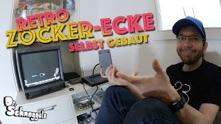 Retro ZockerEcke selber bauen Schränke mit Lamellos [upl. by Joo]