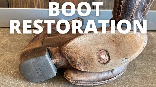 Worn Out Cowboy Boots Are RESTORED  Dan Post Boot Overhaul [upl. by Ueihtam]