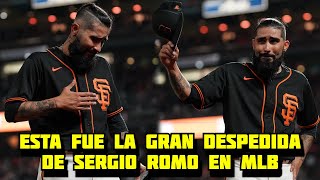 Entre Lagrimas asi fue la Emotiva Despedida de Sergio Romo y su Ultima Aparicion en MLB [upl. by Louis]