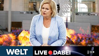 BUNDESTAG NANCY FAESER IM FEUER  Befragung der Bundesregierung zur Causa Schönbohm  Live dabei [upl. by Xenophon]