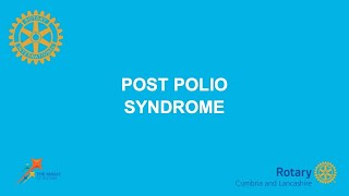 Post Polio Syndrome [upl. by Elimay]