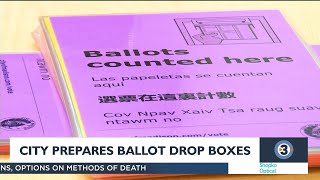 City prepares ballot drop boxes [upl. by Dronski]