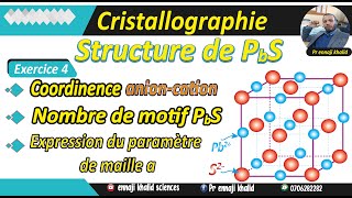 Structure de la galène PbS structure CFC avec sites octaédriques [upl. by Sul]