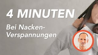 Nackenverspannungen Probiere diese 4 Minuten Übung [upl. by Laurena]