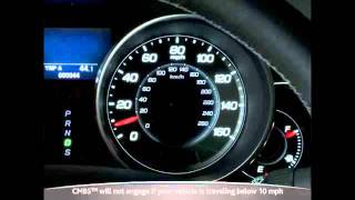 2011 2010 Acura MDX Collision Mitigation Braking System CMBS Tutorial [upl. by Eitteb]