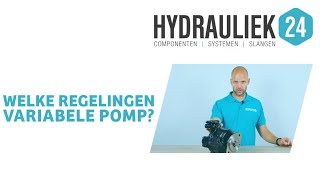 Uitleg over de verschillende regelingen op een variabele hydrauliek pomp  Hydrauliek24nl [upl. by Placeeda]