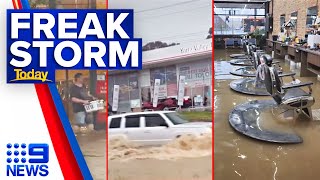 Lilydale community a ‘war zone’ after freak storm cell smashes Melbourne  9 News Australia [upl. by Letsirk]