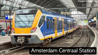 Trainspotting at Amsterdam Centraal Railway Station [upl. by Caputo]