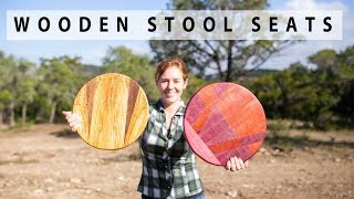 Building Custom Stool Seats from Scrap Wood [upl. by Severn]