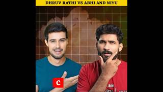 dhruv rathi vs abhi and niyu 😡dhruvrathee abhiandniyu shorts [upl. by Errol]